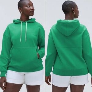 Everlane The Track Organic Cotton Hoodie Women’s Small Bright Mint
